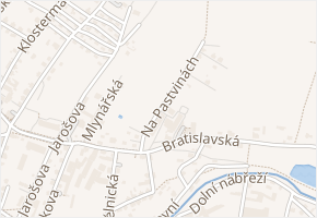 Na Pastvinách v obci Varnsdorf - mapa ulice