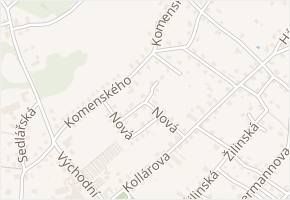 Nová v obci Varnsdorf - mapa ulice