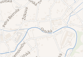 Orlická v obci Varnsdorf - mapa ulice