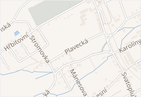 Plavecká v obci Varnsdorf - mapa ulice