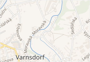 Pod Strání v obci Varnsdorf - mapa ulice