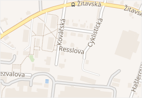 Resslova v obci Varnsdorf - mapa ulice