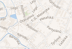 Šafaříkova v obci Varnsdorf - mapa ulice