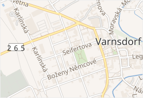 Seifertova v obci Varnsdorf - mapa ulice