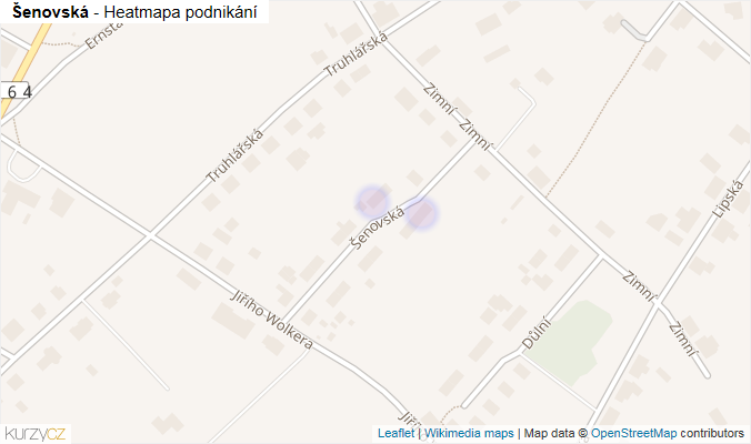 Mapa Šenovská - Firmy v ulici.