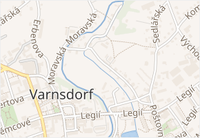 Štefánikova v obci Varnsdorf - mapa ulice