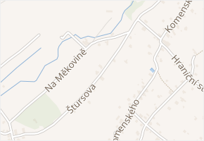 Štursova v obci Varnsdorf - mapa ulice