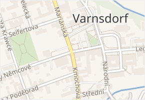 Varnsdorf v obci Varnsdorf - mapa části obce