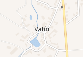 Vatín v obci Vatín - mapa části obce