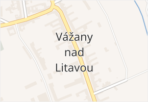 Vážany nad Litavou v obci Vážany nad Litavou - mapa části obce
