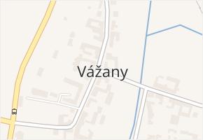 Vážany v obci Vážany - mapa části obce