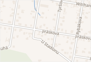 Jiráskova v obci Včelná - mapa ulice