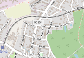 Krátká v obci Včelná - mapa ulice