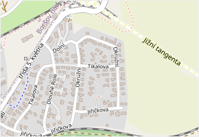 Okružní v obci Včelná - mapa ulice