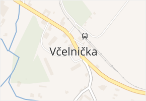 Včelnička v obci Včelnička - mapa části obce