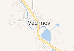 Věchnov v obci Věchnov - mapa části obce