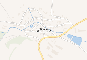 Věcov v obci Věcov - mapa části obce