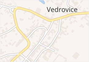 Vedrovice v obci Vedrovice - mapa části obce