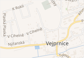 Družstevní v obci Vejprnice - mapa ulice