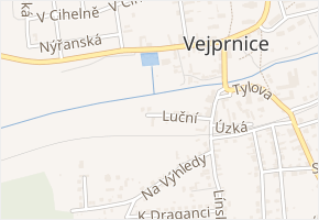 Luční v obci Vejprnice - mapa ulice