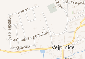 V Cihelně v obci Vejprnice - mapa ulice