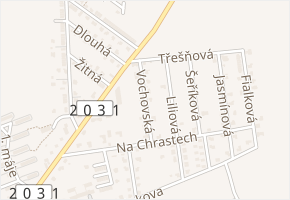 Vochovská v obci Vejprnice - mapa ulice