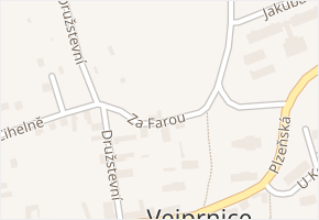Za Farou v obci Vejprnice - mapa ulice