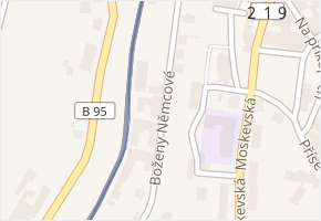 Boženy Němcové v obci Vejprty - mapa ulice