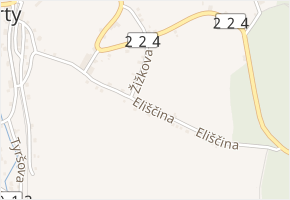 Eliščina v obci Vejprty - mapa ulice