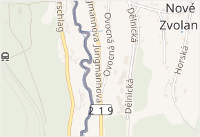 Jungmannova v obci Vejprty - mapa ulice