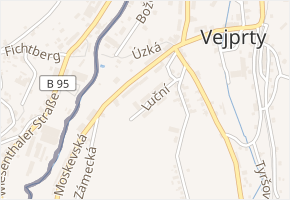 Luční v obci Vejprty - mapa ulice