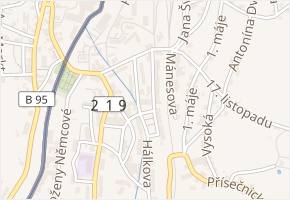 náměstí T. G. Masaryka v obci Vejprty - mapa ulice