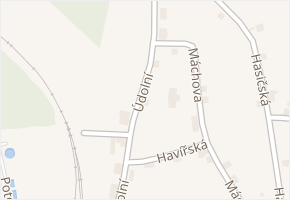 Údolní v obci Vejprty - mapa ulice
