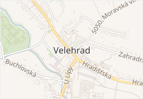 Na Pile v obci Velehrad - mapa ulice