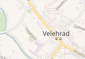 Salašská v obci Velehrad - mapa ulice