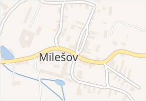 Milešov v obci Velemín - mapa části obce