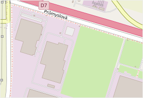 Průmyslová v obci Velemyšleves - mapa ulice