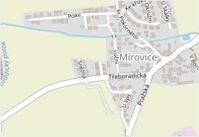 Duhová v obci Veleň - mapa ulice