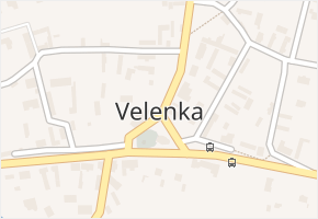 Velenka v obci Velenka - mapa části obce