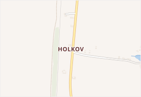 Holkov v obci Velešín - mapa části obce