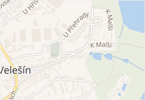 Latrán v obci Velešín - mapa ulice