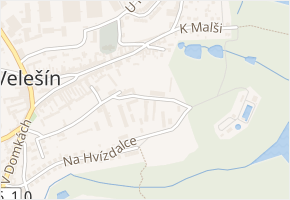 Na Humnech v obci Velešín - mapa ulice