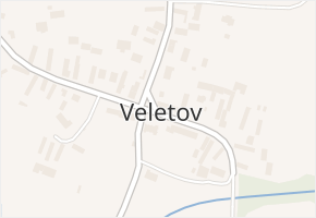 Veletov v obci Veletov - mapa části obce