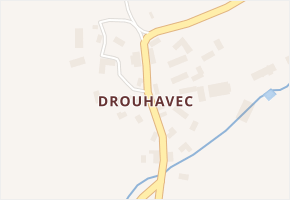 Drouhavec v obci Velhartice - mapa části obce