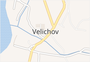 Velichov v obci Velichov - mapa části obce
