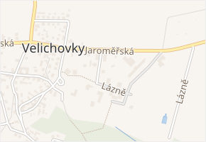 Na zátiší v obci Velichovky - mapa ulice