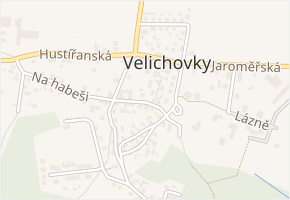 U křižovatky v obci Velichovky - mapa ulice