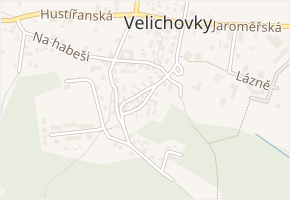 U staré školy v obci Velichovky - mapa ulice