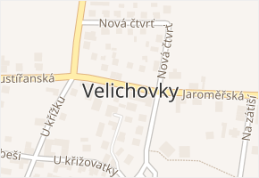 Velichovky v obci Velichovky - mapa části obce