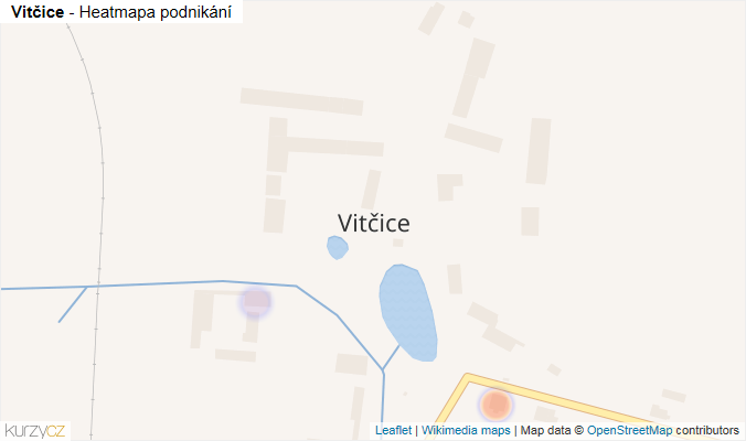 Mapa Vitčice - Firmy v části obce.